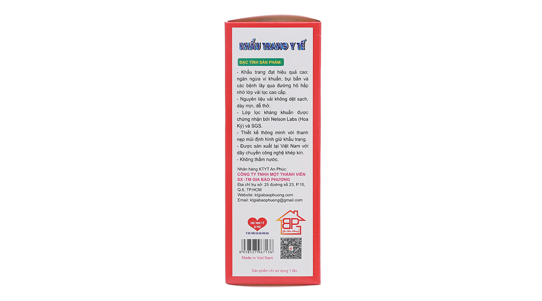 Khẩu trang y tế trẻ em An Phúc K94-4D 3 lớp có họa tiết