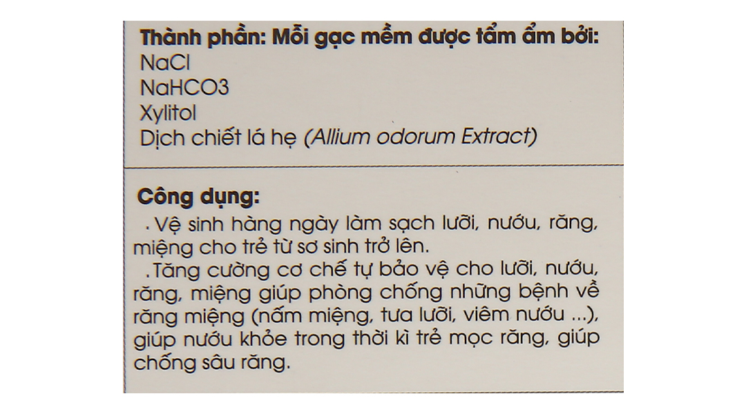 Gạc răng miệng Dr. Papie 0+ giúp sạch lưỡi, nướu, răng