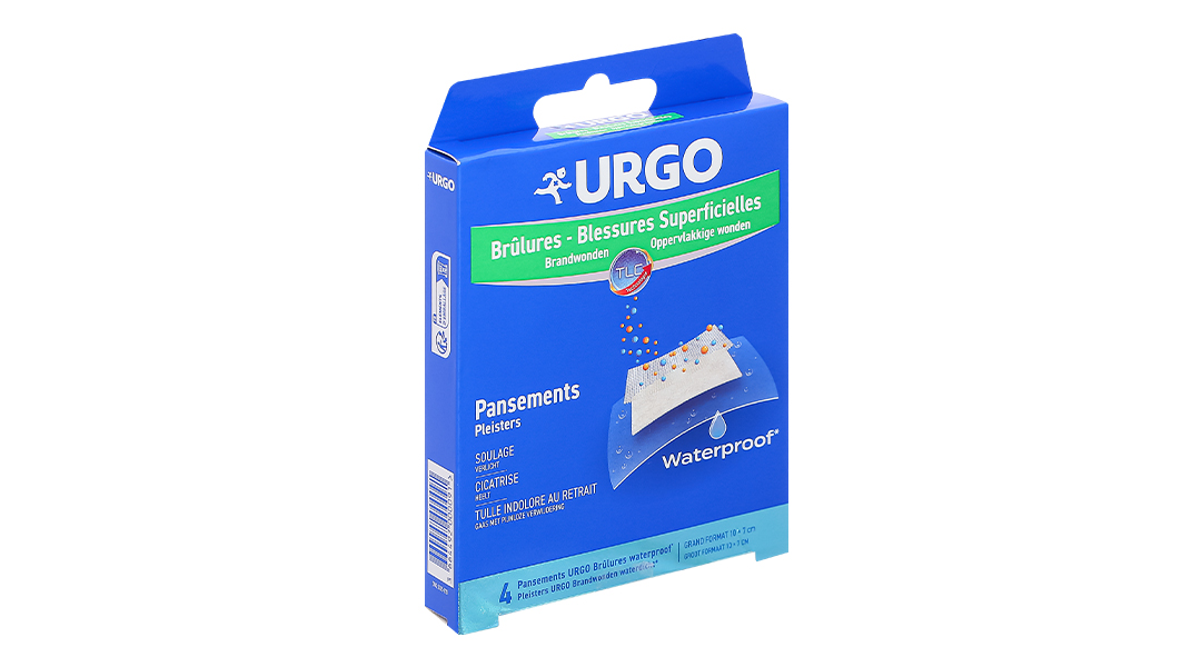 Băng cá nhân chống thấm nước Urgo Brulures Waterproof (10 x 7cm)