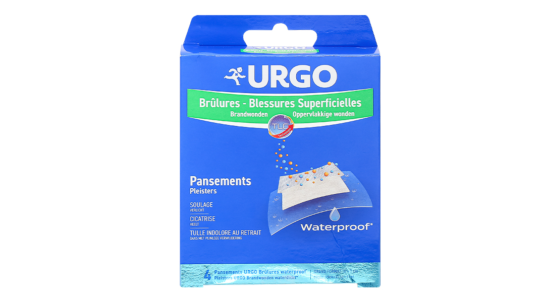 Băng cá nhân chống thấm nước Urgo Brulures Waterproof (10 x 7cm)