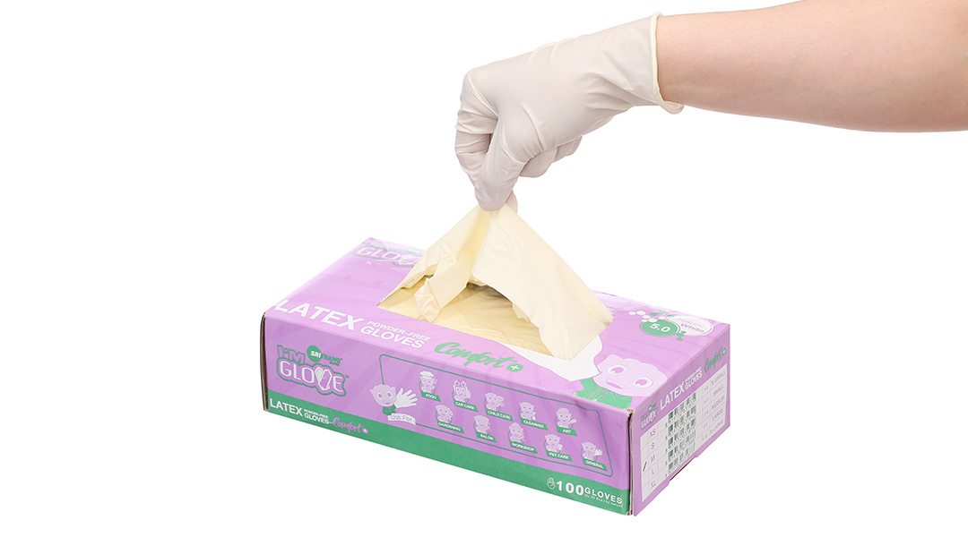 Găng tay y tế không bột Latex I'm Glove size M