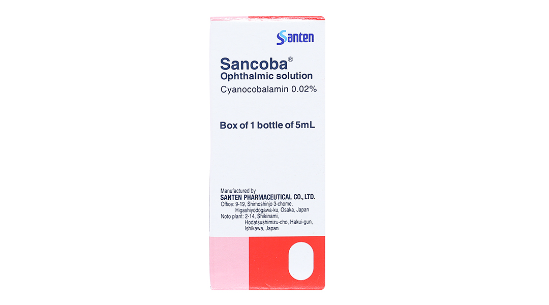 Dung dịch nhỏ mắt Sancoba 0.02% cải thiện chứng mỏi mắt do điều tiết