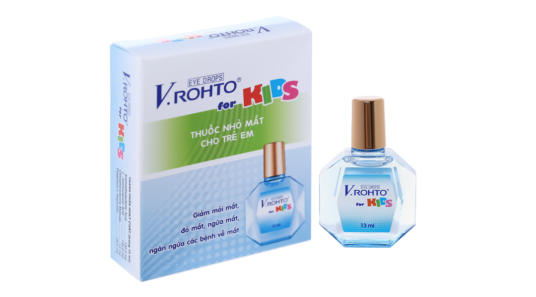Dung dịch nhỏ mắt V.Rohto For Kids giảm mỏi mắt, sung huyết kết mạc