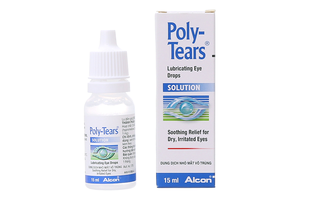 Dung dịch nhỏ mắt Poly-Tears trị khô mắt