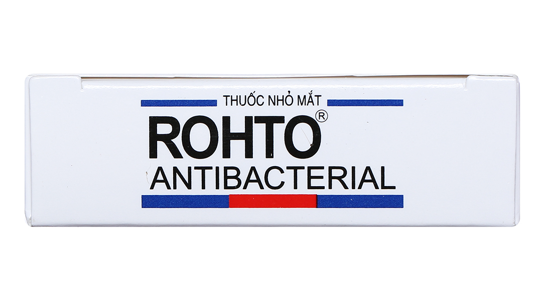 Dung dịch nhỏ mắt Rohto Antibacterial trị lẹo mắt, viêm kết mạc mắt