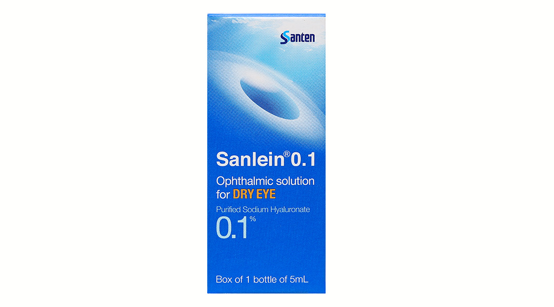 Dung dịch nhỏ mắt Sanlein 0.1% trị rối loạn biểu mô kết-giác mạc