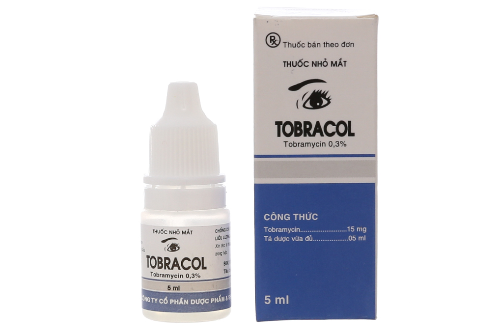 Thuốc nhỏ mắt Tobracol 0.3% trị nhiễm khuẩn mắt
