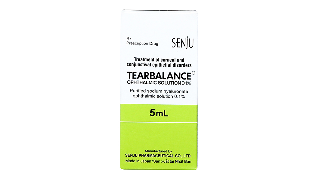 Dung dịch nhỏ mắt Tearbalance 0.1% trị tổn thương biểu mô giác mạc