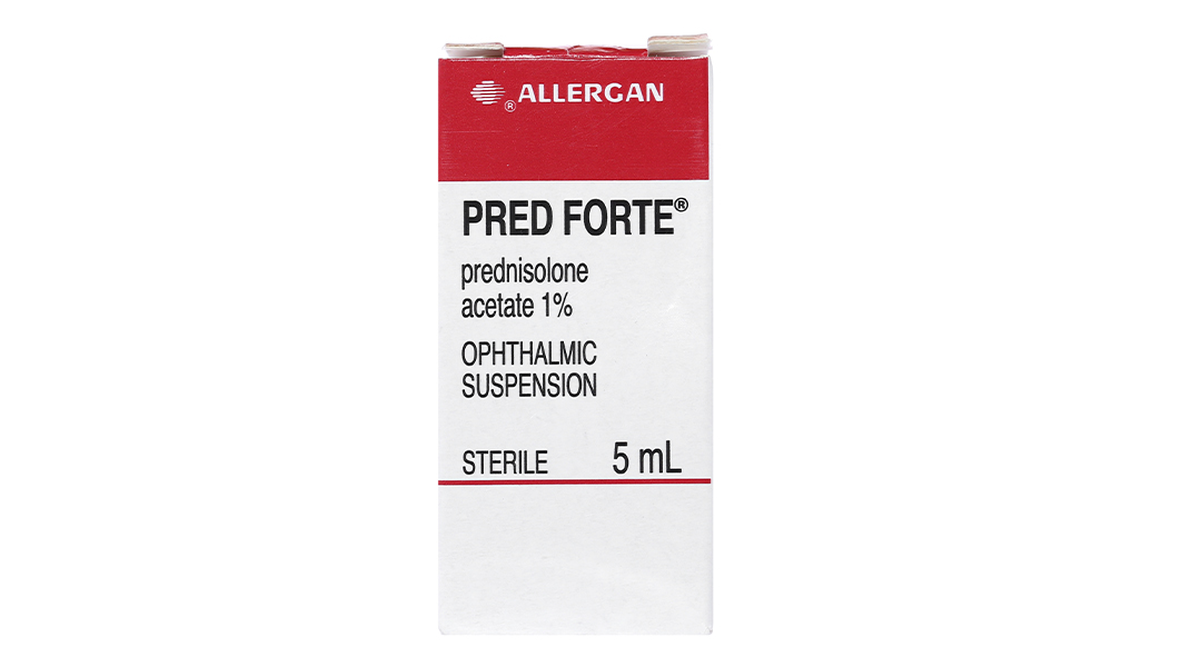 Hỗn dịch nhỏ mắt Pred Forte 1% trị viêm mi mắt, kết mạc, giác mạc