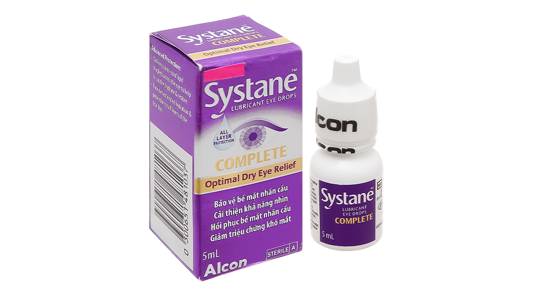 Nhũ tương nhỏ mắt Systane Complete giảm kích ứng mắt, khô mắt