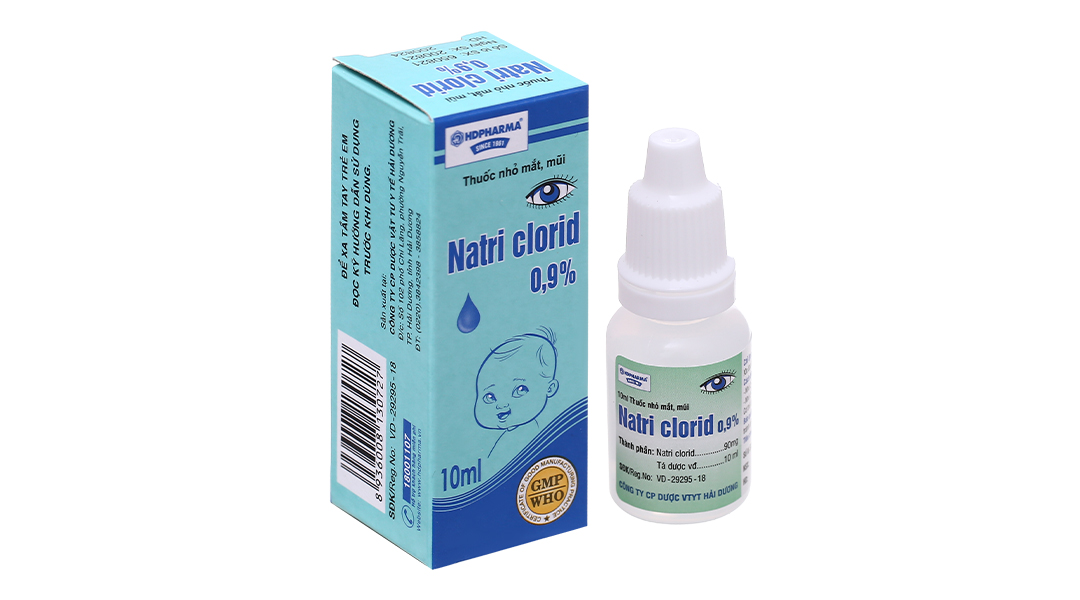 Thuốc nhỏ mắt mũi Natri Clorid 0.9% và những lưu ý khi sử dụng cho trẻ em