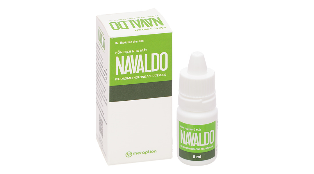 Hỗn dịch nhỏ mắt Navaldo 0.1% trị viêm mí mắt, viêm giác mạc