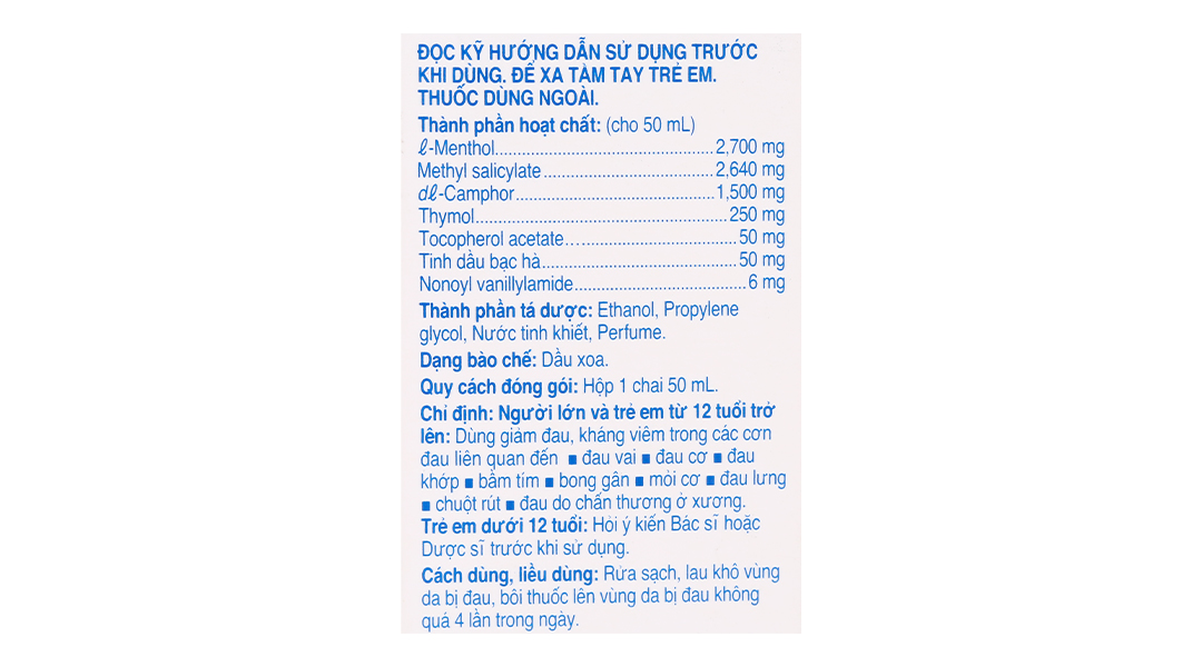 Dầu xoa Salonpas Liniment