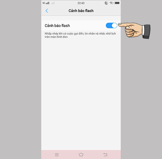 Bước 3: Bật tính năng.