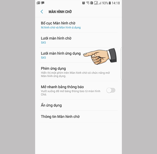 ​Thay đổi kích cỡ