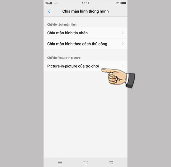 Bước 2: Chọn Picture in Picture của trò chơi.