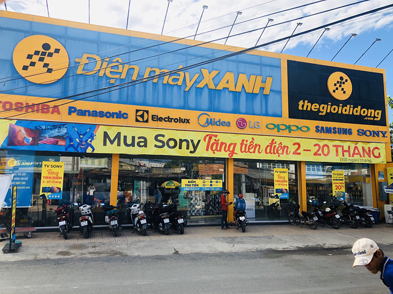 Siêu thị điện máy xanh tại Điện máy Xanh ĐT 954, Ấp Phú Xương, TT. Chợ Vàm, H. Phú Tân, T. An Giang (Đối diện UBND TT. Chợ Vàm).