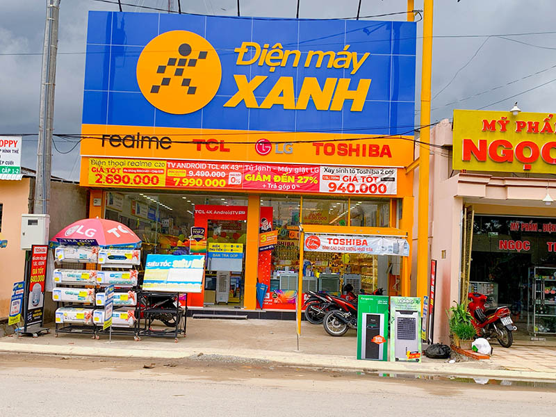 Siêu thị điện máy xanh tại Điện máy Xanh Ấp Quân An, Xã Chợ Lách, Tỉnh Vĩnh Long, Việt Nam