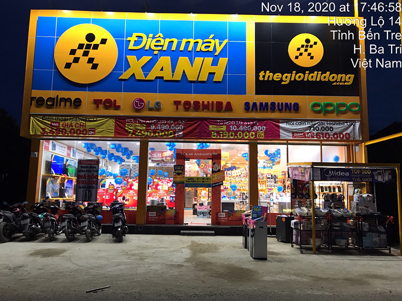 Siêu thị điện máy xanh tại Điện máy Xanh Ấp Phú Thạnh, Xã Tân Xuân, Tỉnh Vĩnh Long, Việt Nam