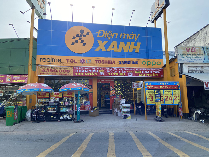 Siêu thị điện máy xanh tại Điện máy Xanh Ấp An Hoà, Xã Thành Thới, Tỉnh Vĩnh Long, Việt Nam