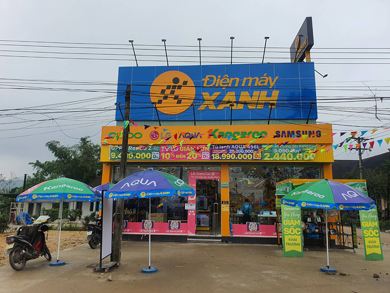 Siêu thị điện máy xanh tại Điện máy Xanh 57 Phò Trạch, Tổ dân phố Sơn Quả, Phường Phong Thái, Thành phố Huế, Việt Nam