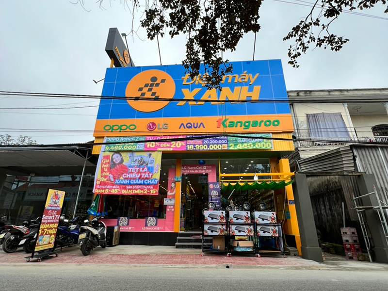 Siêu thị điện máy xanh tại Điện máy Xanh Thôn Cự Lại Nam, Phường Thuận An, Thành phố Huế, Việt Nam