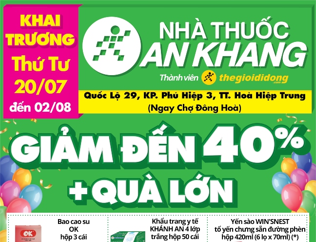 Nhà thuốc An Khang tại Khu phố Phú Hiệp 3, Phường Hòa Hiệp, Tỉnh Đắk Lắk, Việt Nam