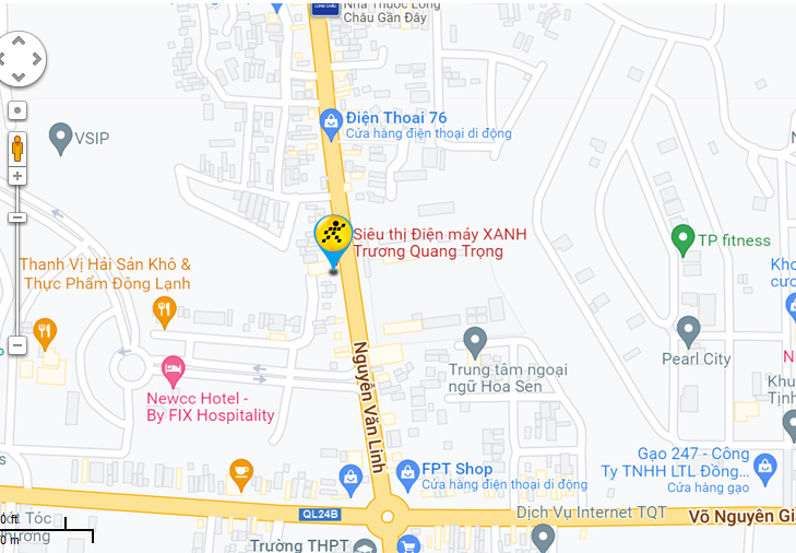 Cửa hàng XANH - một trong những cửa hàng điện máy uy tín tại Quảng Ngãi. Khám phá bản đồ để tìm thấy vị trí của cửa hàng, và khám phá thế giới công nghệ tại đây.