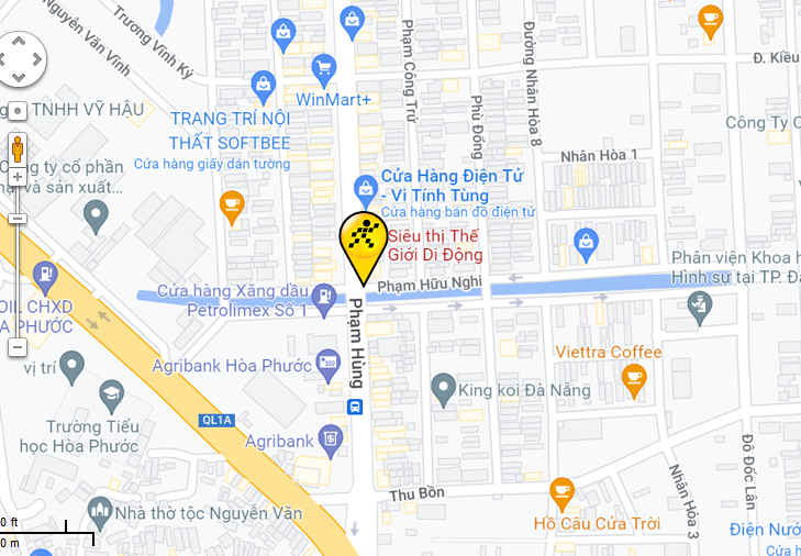 Thế Giới Di Động Phạm Hùng tại Quận Cẩm Lệ, Đà Nẵng là địa chỉ mua sắm công nghệ không thể bỏ qua. Tại đây, bạn có thể tìm thấy những sản phẩm công nghệ thông minh nhất với mức giá hợp lý nhất. Hãy đến ngay để trải nghiệm sự thuận tiện và hài lòng khi mua sắm.