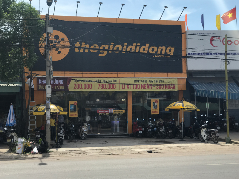 Siêu thị điện máy xanh tại Thế giới di động 379 Lê Duẩn, Phường An Nhơn, Tỉnh Gia Lai, Việt Nam