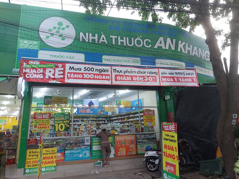 Nhà thuốc An Khang tại 79 Võ Văn Truyện, Khu phố 2 (Ngay Bách hóa XANH cửa Chợ Tây Ninh), Phường Tân Ninh, Tỉnh Tây Ninh, Việt Nam