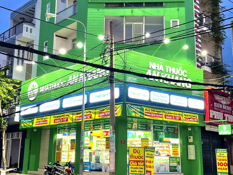 Nhà thuốc An Khang tại 222 Bình Long, phường Phú Thạnh, Quận Tân Phú, Thành Phố Hồ Chí Minh.