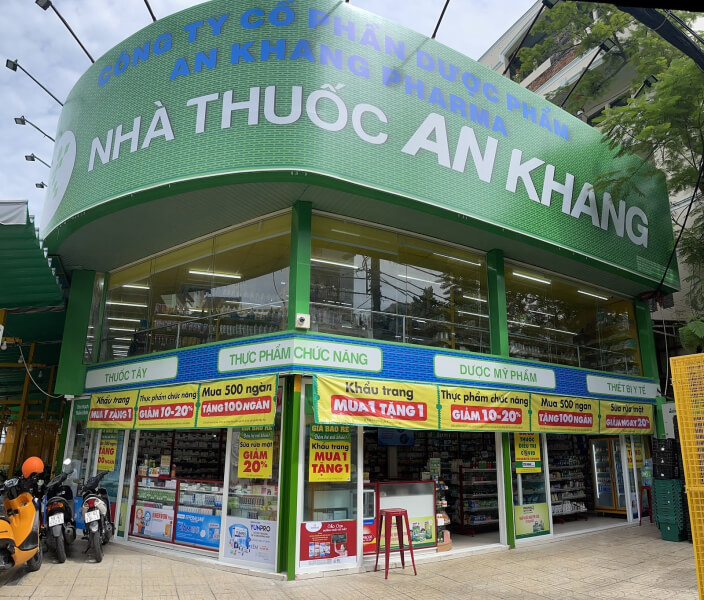 Nhà thuốc An Khang tại 80 Nguyễn Văn Khối, Phường 11, Quận Gò Vấp, TP. Hồ Chí Minh (Ngay Bách hóa XANH cách Công viên Làng Hoa 300m)