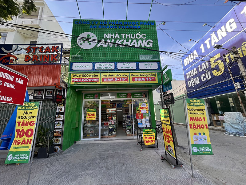 Nhà thuốc An Khang tại Số 74 Nguyễn Văn Thoại, Phường Ngũ Hành Sơn, Thành phố Đà Nẵng, Việt Nam