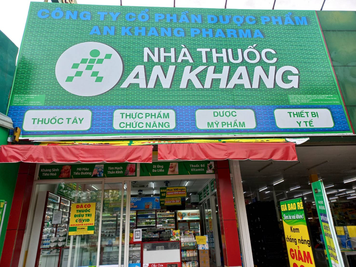 Nhà thuốc An Khang tại Đường N5, Khu TĐC Mỹ Phước 1 (Ngay Bách hóa XANH cách chợ Mỹ Phước 1-100m), Phường Thới Hòa, Thành phố Hồ Chí Minh, Việt Nam